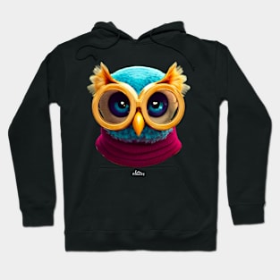 cute owl with glasses Hoodie